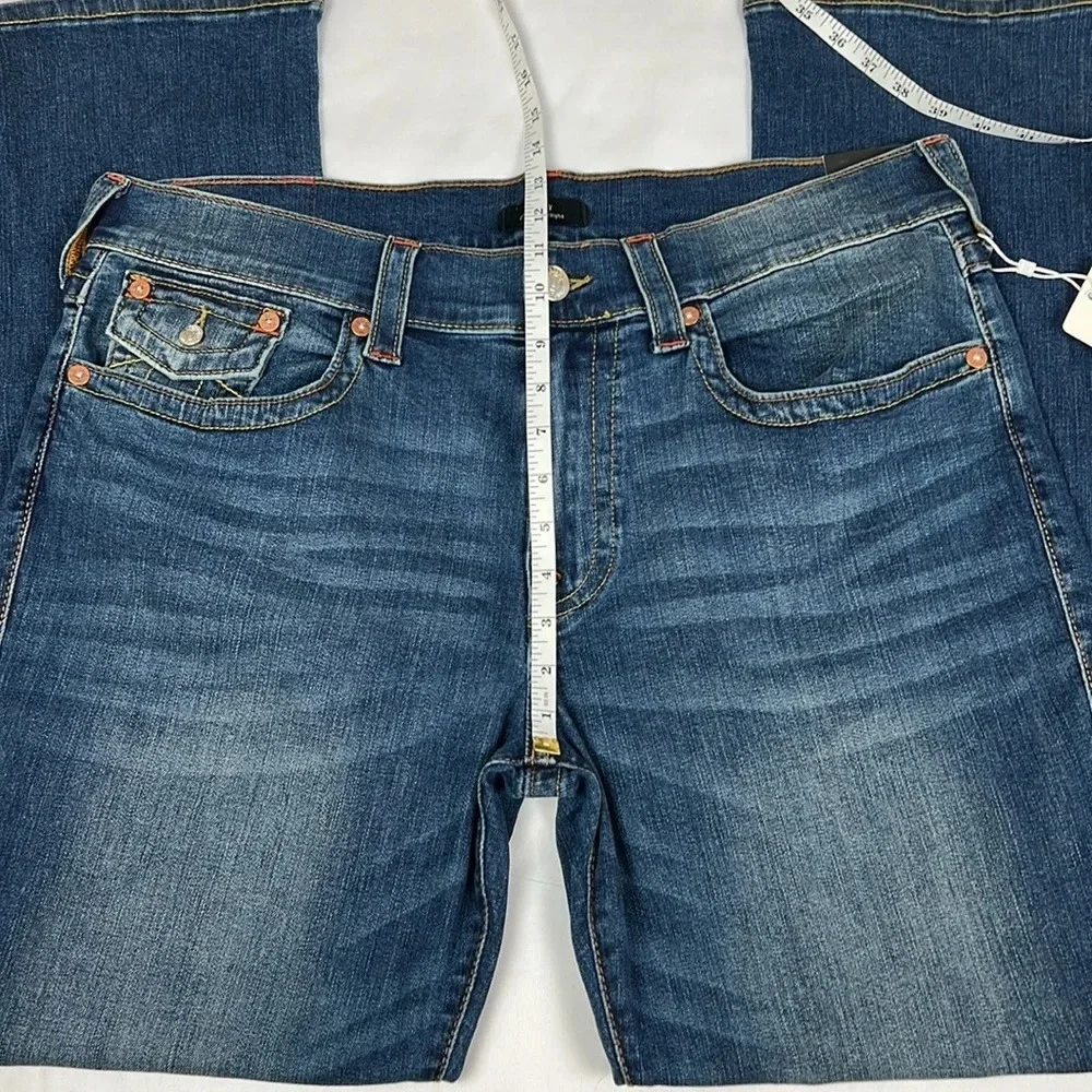 True Religion NWT Men W36‎ L32 Ricky Relaxed Straight Flap Back Pockets Jean